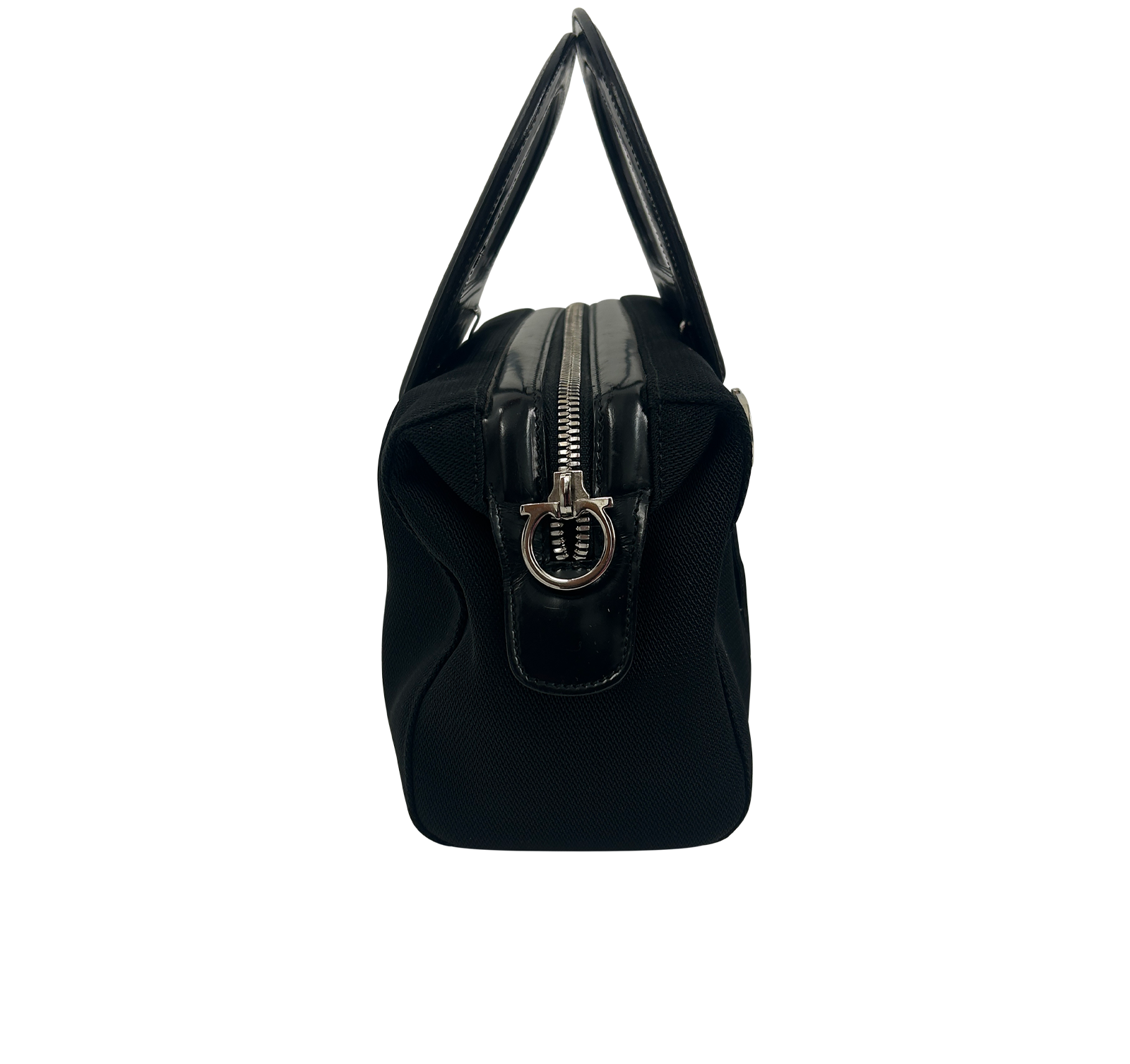 Bolso De Mano, 140&euro;, Bolso, Negro, Lona - General, Vista lateral